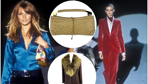 Tomo Fordo ir Gucci 1996-1997 m. kūriniai įkvėpė &scaron;ių metų tendencijas