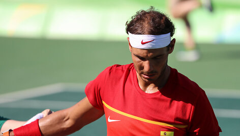 Bronziniame Rio pragare Kei Nishikoris nugalėjo Rafaelį Nadalį