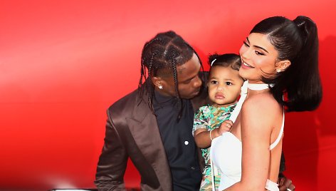 Travisas Scottas, Kylie Jenner ir Stormi Webster