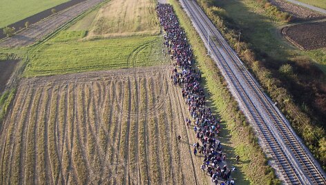 Migrantai Slovėnijoje