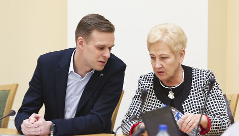 Gabrielius Landsbergis ir Irena Degutienė