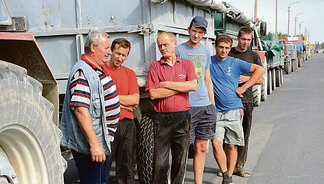 Būrelis Kretingos rajono ūkininkų eilėje praleis parą