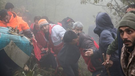 Sudužo Irano prezidento Ebrahimo Raisi sraigtasparnis