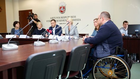 Spaudos konferencija apie asmenų su negalia galimybes dalyvauti rinkimuose