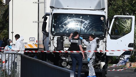 Sunkvežimis, kuriuo Mohamedas Lahouaiejus Bouhlelis pražudė 86 žmones