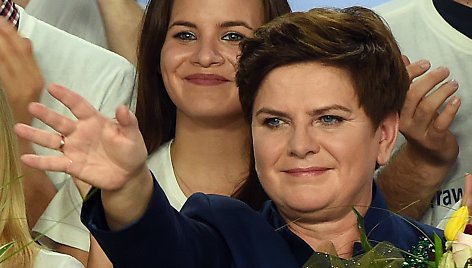 Kandidatė į Lenkijos premjeres – PiS atstovė Beata Szydlo