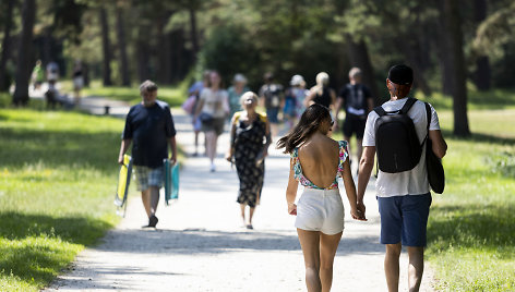 Palangoje 31 laipsnis šilumos