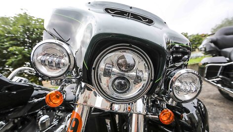 Naujų &bdquo;Harley-Davidson&ldquo; motociklų bandomasis važiavimas