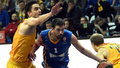 Toma&scaron;as Satoransky ir Aleksejus &Scaron;vedas