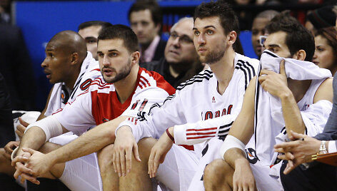 Linas Kleiza ir Andrea Bargnani