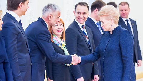Bronius Markauskas ir Dalia Grybauskaitė
