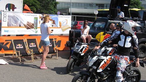 KTM motociklų bandymai