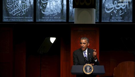 Barackas Obama JAV mečetėje