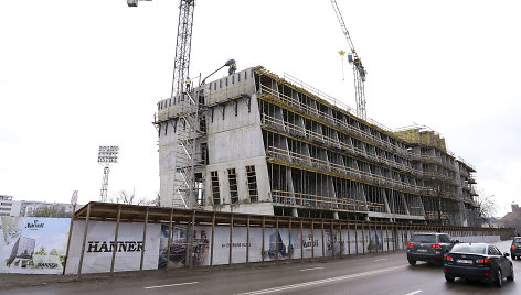 Statybos „Žalgirio“ stadiono vietoje