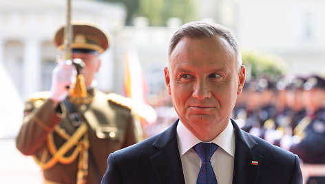 Prezidentas Gitanas Nausėda susitiko su Lenkijos vadovu Andrzejumi Duda