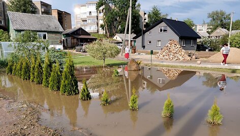 Liūties padariniai Raseiniuose