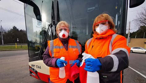 Vilniaus vie&scaron;ojo transporto dezinfekavimas