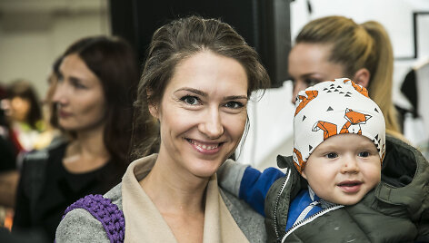 Goda Jokubaitienė su sūnumi Jokūbu