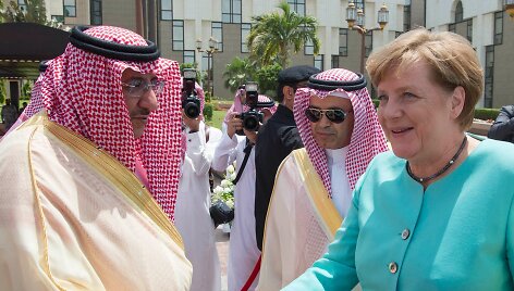 Angelos Merkel vizitas Saudo Arabijoje