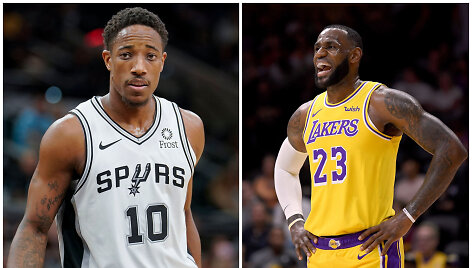 DeMaras DeRozanas ir LeBronas Jamesas