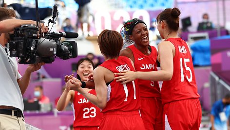 Japonių triumfas prieš amerikietes 3x3 turnyre