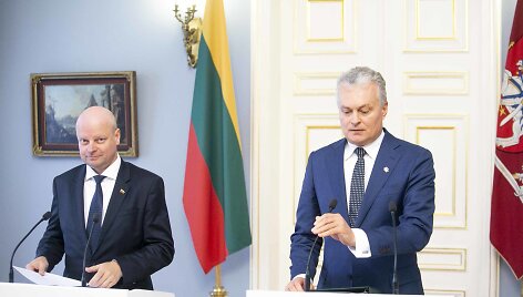 Prezidentas Gitanas Nausėda ir Ministras Pirmininkas Saulius Skvernelis