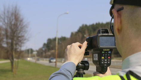 Kelių policijos reido akimirka