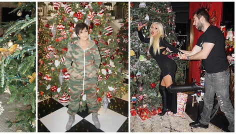 Mariah Carey, Kris Jenner ir Christina Aguilera su sužadėtiniu Matthew Rutleriu