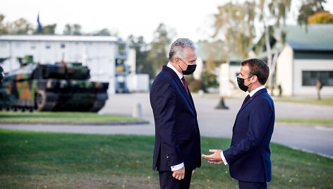 Emmanuelio Macrono ir Gitano Nausėdos apsiankymas Rukloje
