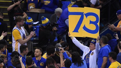 Istorinė 73-oji &bdquo;Golden State Warriors&ldquo; pergalė