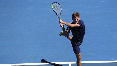 Davidą Goffiną nugalėjęs Grigoras Dimitrovas žengė į &bdquo;Australian Open&ldquo; čempionato pusfinalį