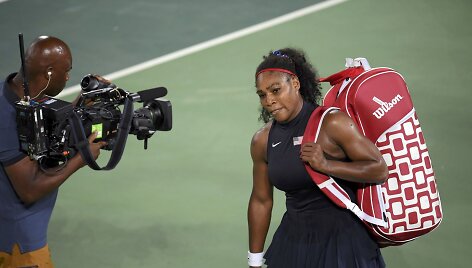 Serena Williams olimpinio teniso turnyro a&scaron;tuntfinalyje krito prie&scaron; Eliną Svitoliną
