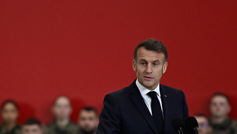 Emmanuelis Macronas / PHILIPPE MAGONI / AFP