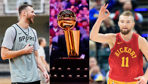 Donatas Motiejūnas ir Domantas Sabonis