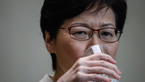 Honkongo vadovė Carrie Lam