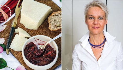 Nida Degutienė ir jos virtas rabarbarų čatnis