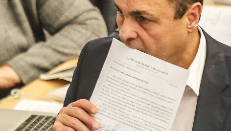 Seime - S.Skvernelio palaikymo akcija