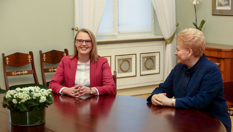 Dalia Grybauskaitė susitiko su kandidate į aplinkos ministrus Irma Gudžiūnaite