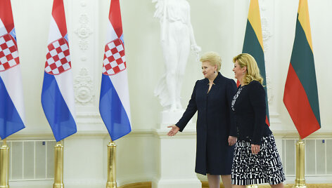 Lietuvos ir Kroatijos prezidenčių Dalios Grybauskaitės ir Kolindos Grabar-Kitarovič susitikimas