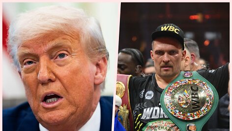 Oleksandras Usykas kviečia Donaldą Trumpą į Kyjivą