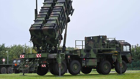 Prie&scaron;lėktuvinės gynybos sistema &bdquo;Patriot&ldquo;  / INA FASSBENDER / AFP