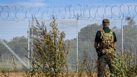 Latvijos pasienietis / GINTS IVUSKANS / AFP