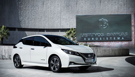 Lietuvos bankas nuomosis 6 &bdquo;Nissan Leaf&ldquo; elektromobilius