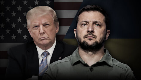D. Trumpas ir V. Zelenskis