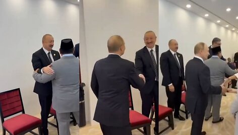 Ilhamas Alijevas ir Vladimiras Putinas