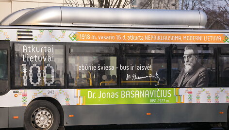 Signatarų sentencijos papuo&scaron;ė Vilniaus vie&scaron;ąjį transportą