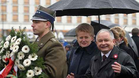 Dalia Grybauskaitė ir Lechas Kaczynskis