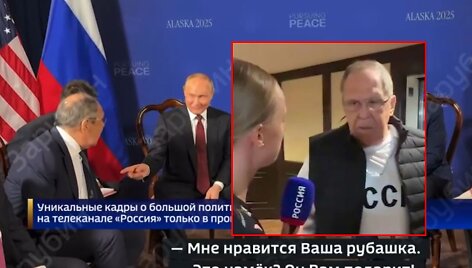 Sergejus Lavrovas ir Vladimiras Putinas