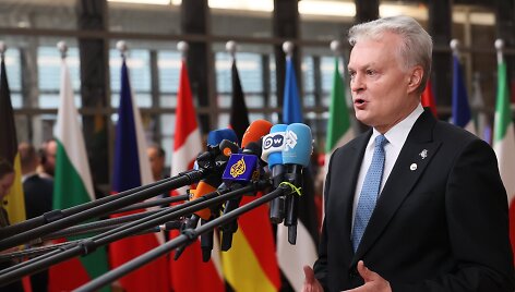 G. Nausėda Europos Vadovų Taryboje / AP nuotr.