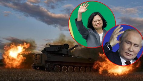 Tsai Ing-wen ir Vladimiras Putinas